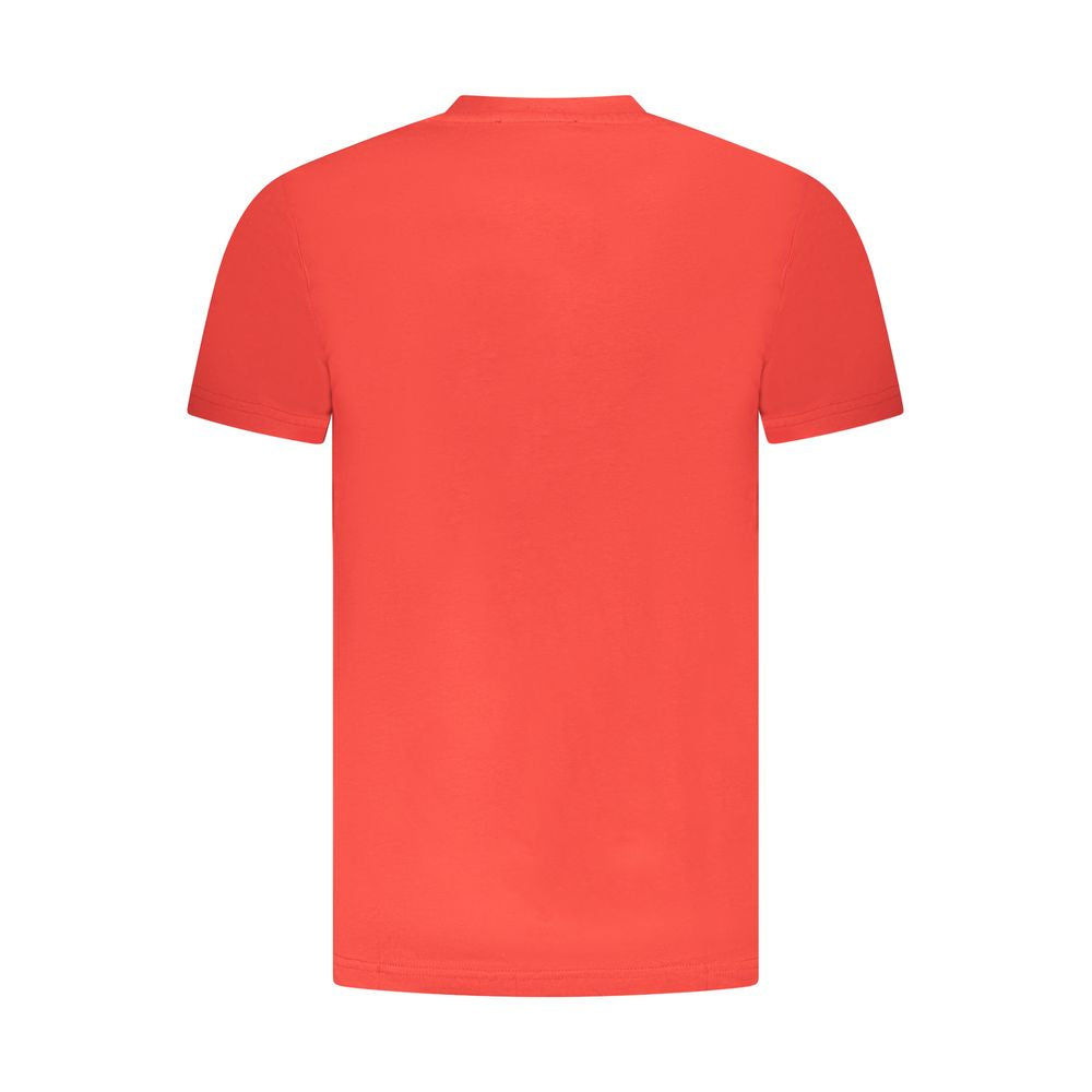 Cavalli Class Red Cotton Men T-Shirt - Luxe Nova