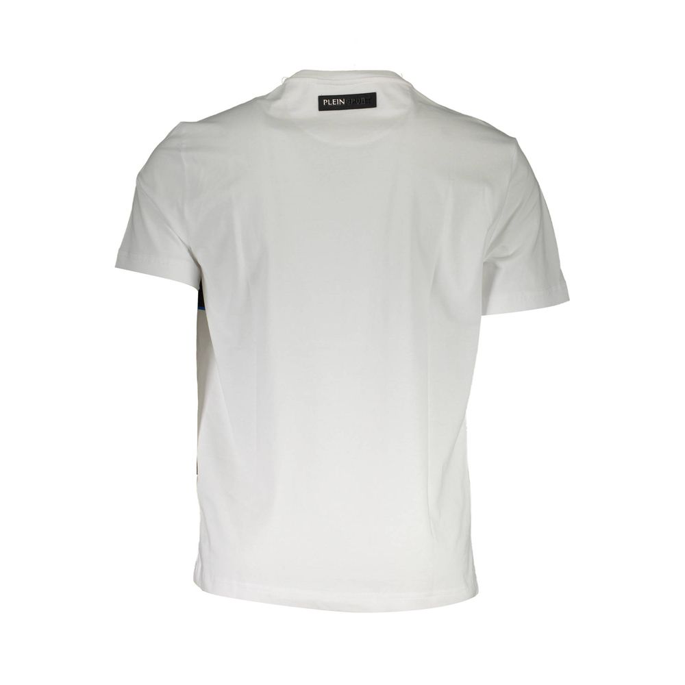 Plein Sport White Cotton Men's T-Shirt - Luxe Nova