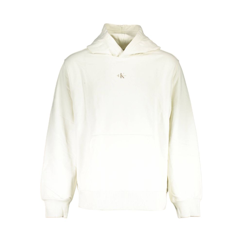 Calvin Klein White Cotton Men's Sweatshirt - Luxe Nova