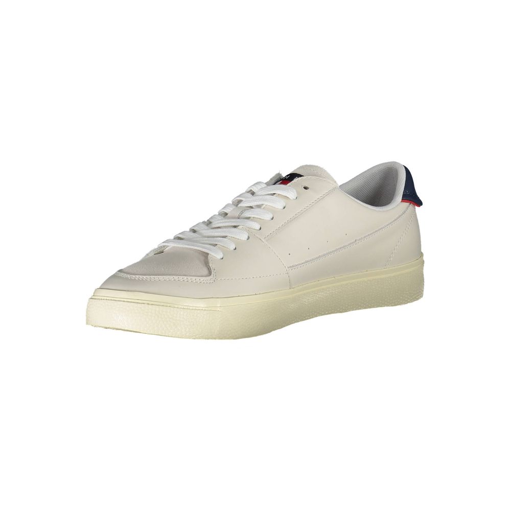 Tommy Hilfiger White Leather Men Sneaker - Luxe Nova