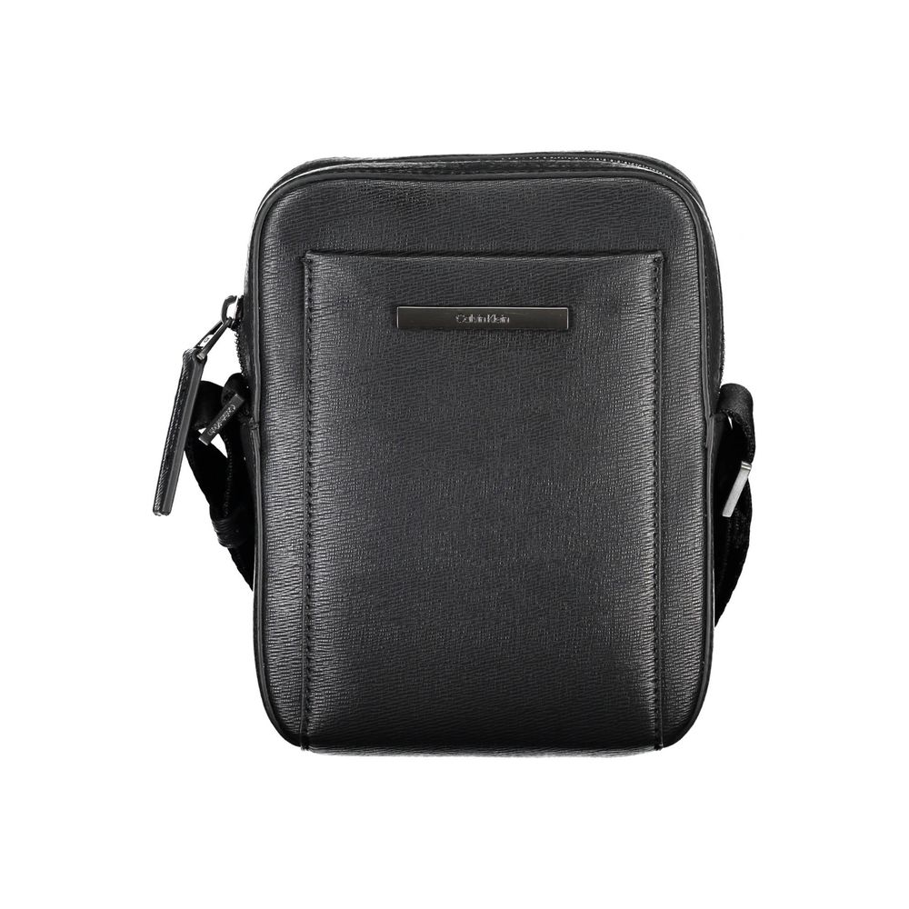 Calvin Klein Black Polyurethane Men Shoulder Bag - Luxe Nova