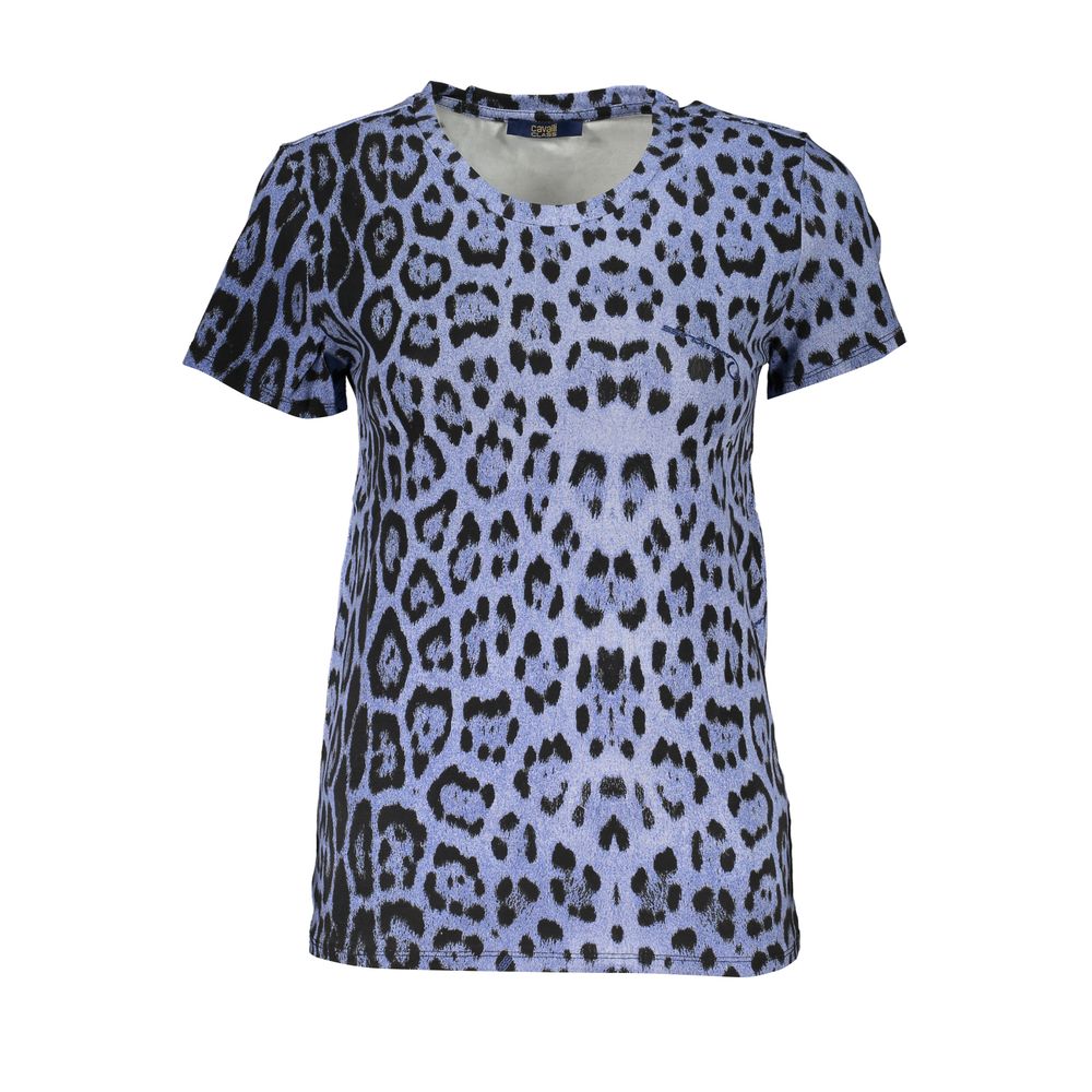 Cavalli Class Azzurro Cotton Women T-Shirt - Luxe Nova