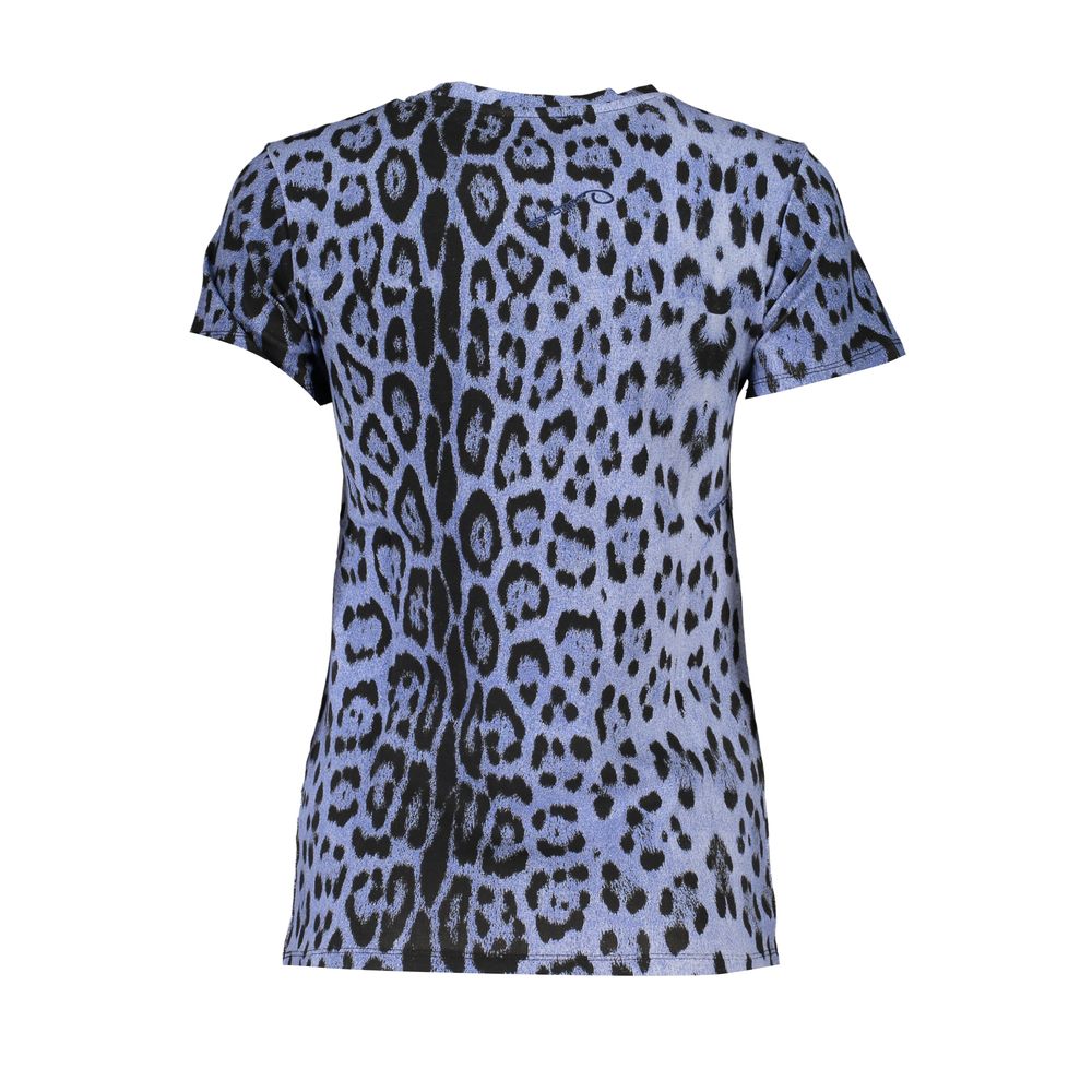 Cavalli Class Azzurro Cotton Women T-Shirt - Luxe Nova