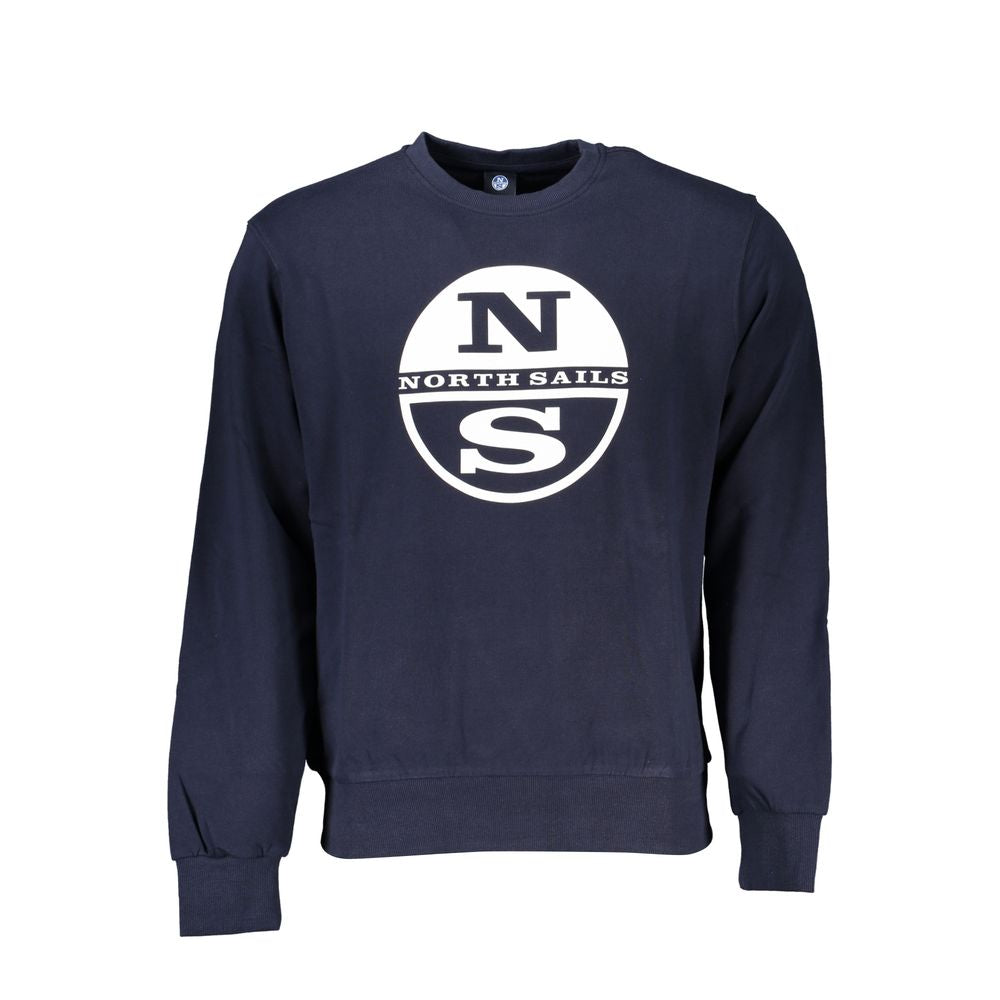 North Sails Blue Cotton Men Sweater - Luxe Nova