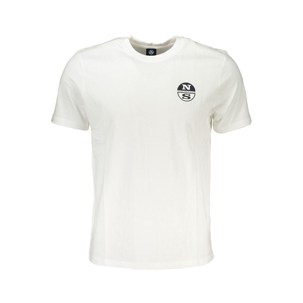 North Sails Bianco Cotton Men T-Shirt - Luxe Nova