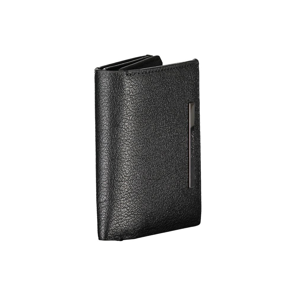Calvin Klein Sleek Black Leather Wallet with Coin Purse - Luxe Nova