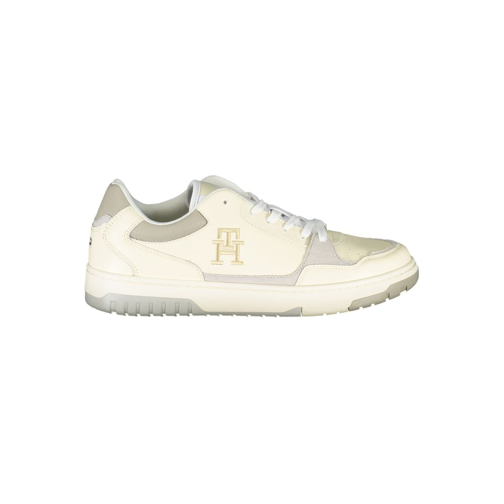 Tommy Hilfiger Beige Sports Sneakers with Unique Embroidery - Luxe Nova