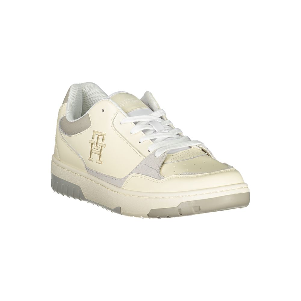 Tommy Hilfiger Beige Sports Sneakers with Unique Embroidery - Luxe Nova