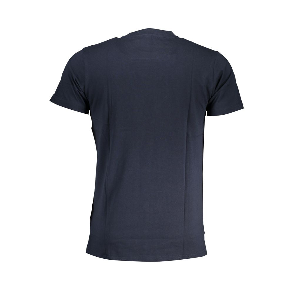 Cavalli Class Blu Cotton Men T-Shirt - Luxe Nova