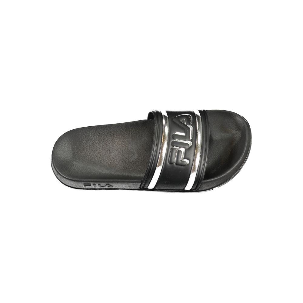 Fila Black Polyurethane Women's Slipper - Luxe Nova