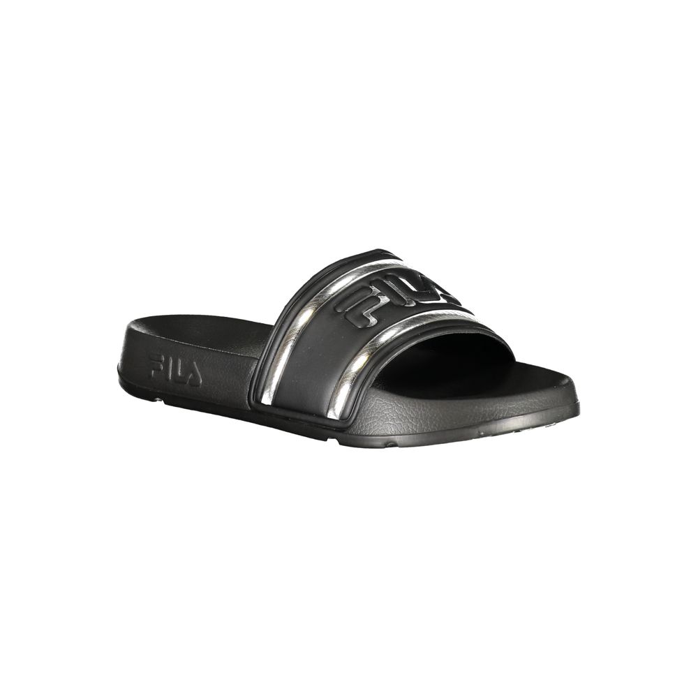 Fila Black Polyurethane Women's Slipper - Luxe Nova