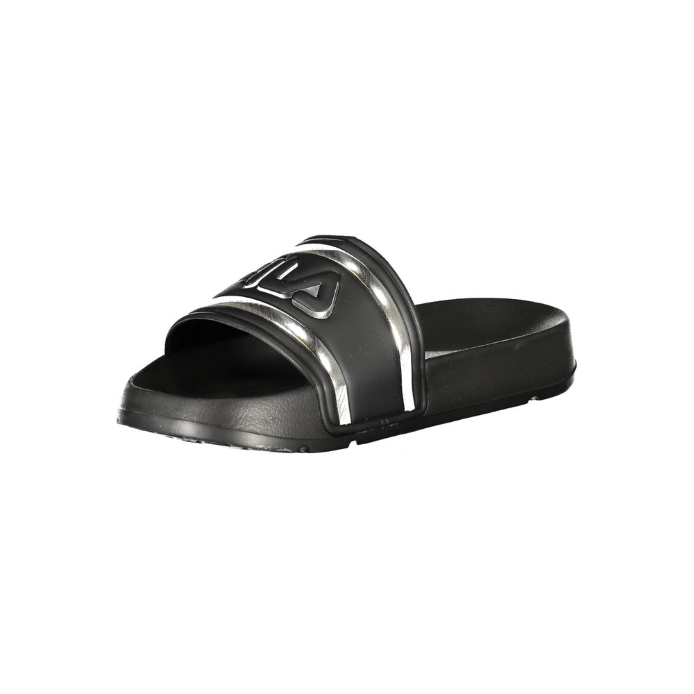 Fila Black Polyurethane Women's Slipper - Luxe Nova