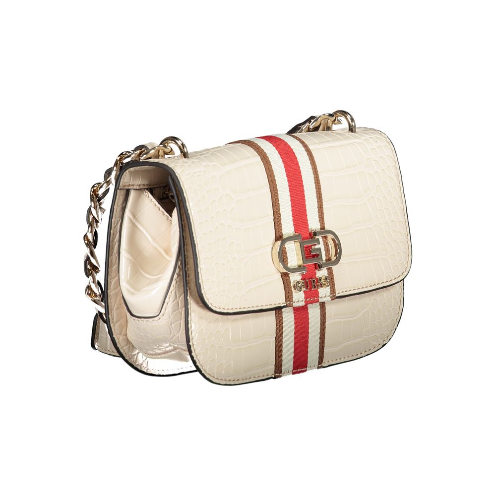 Guess Jeans Beige Polyurethane Women Handbag - Luxe Nova