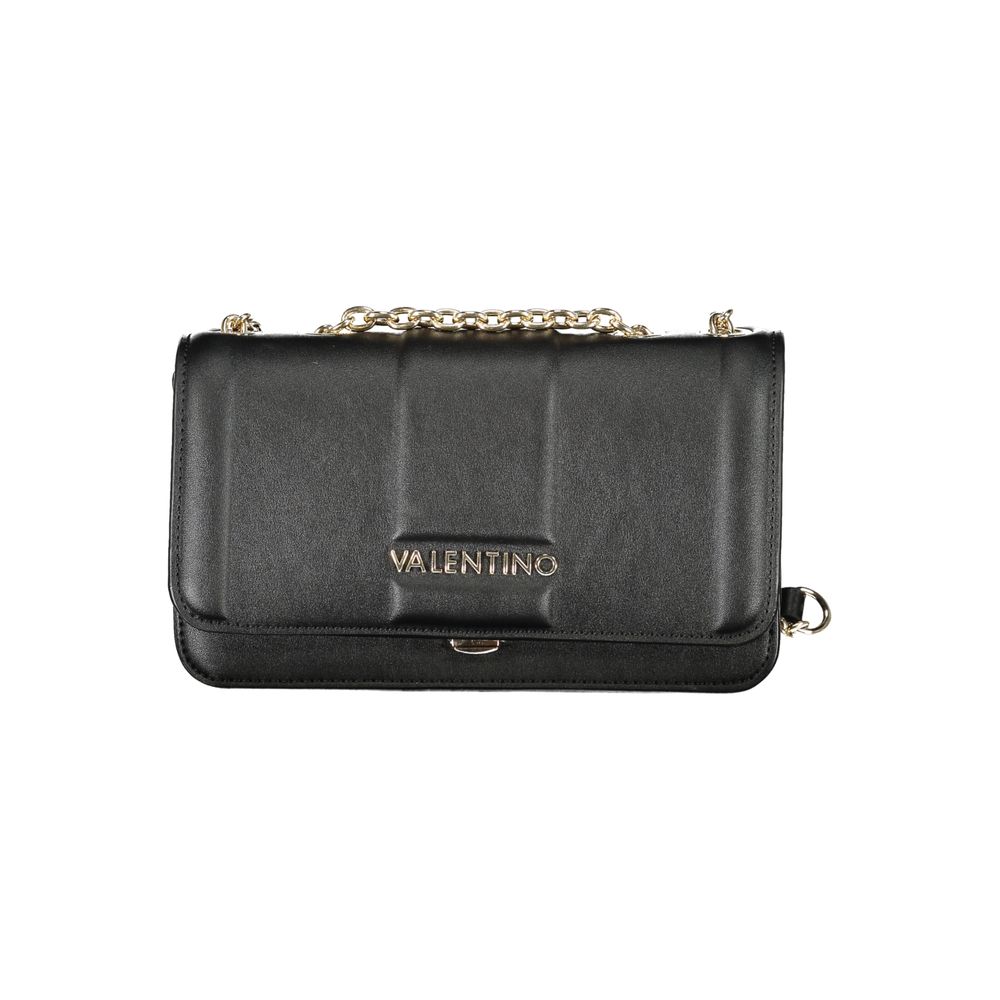 Mario Valentino Black Polyurethane Women Shoulder Bag - Luxe Nova