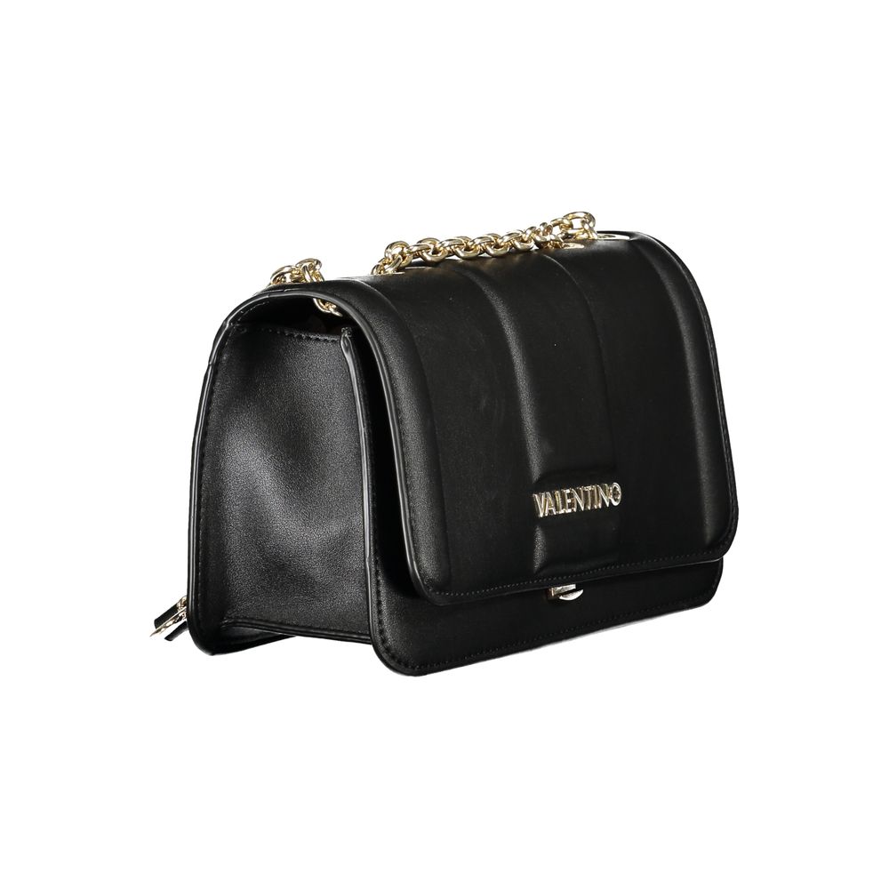 Mario Valentino Black Polyurethane Women Shoulder Bag - Luxe Nova