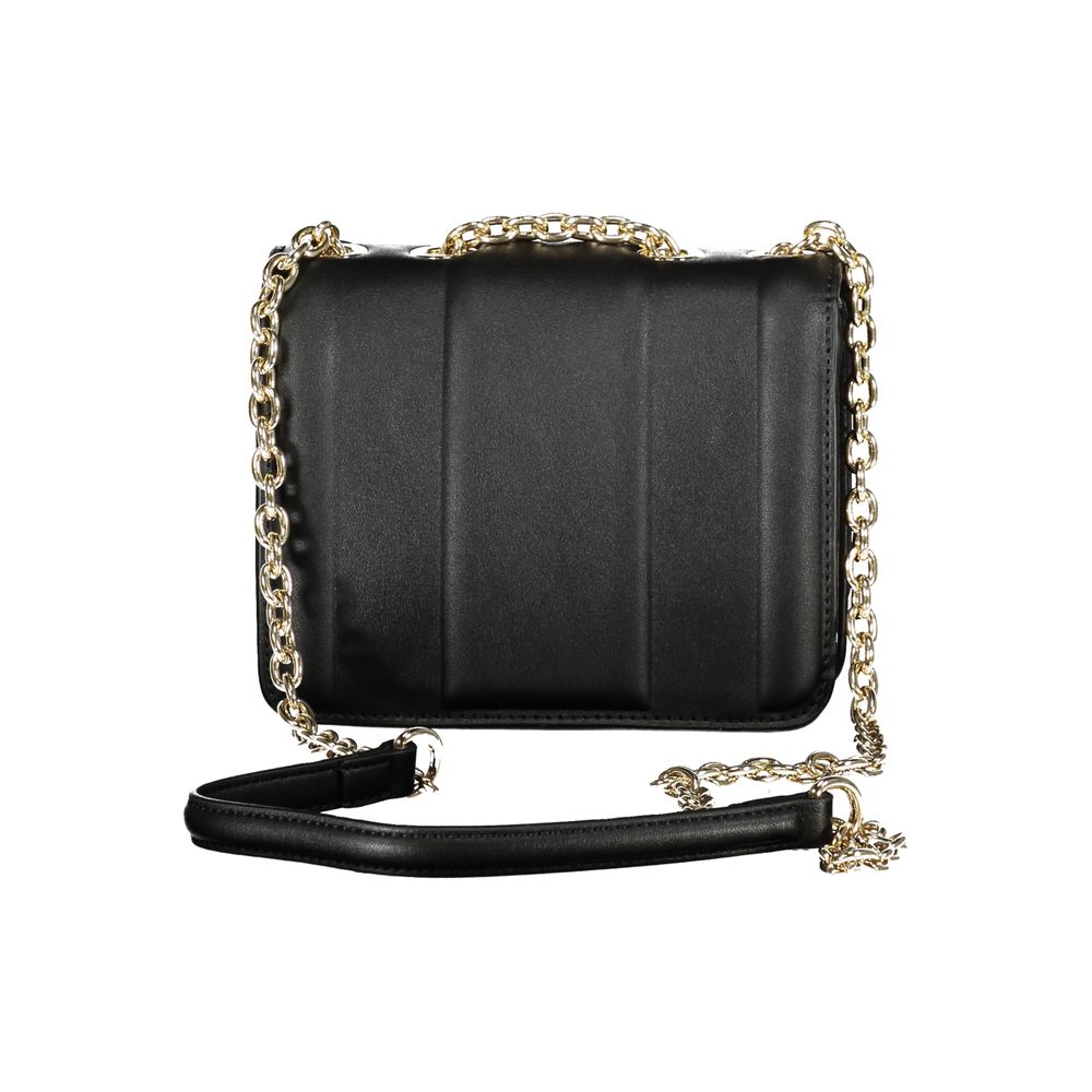 Mario Valentino Nero Polyurethane Women Shoulder Bag - Luxe Nova
