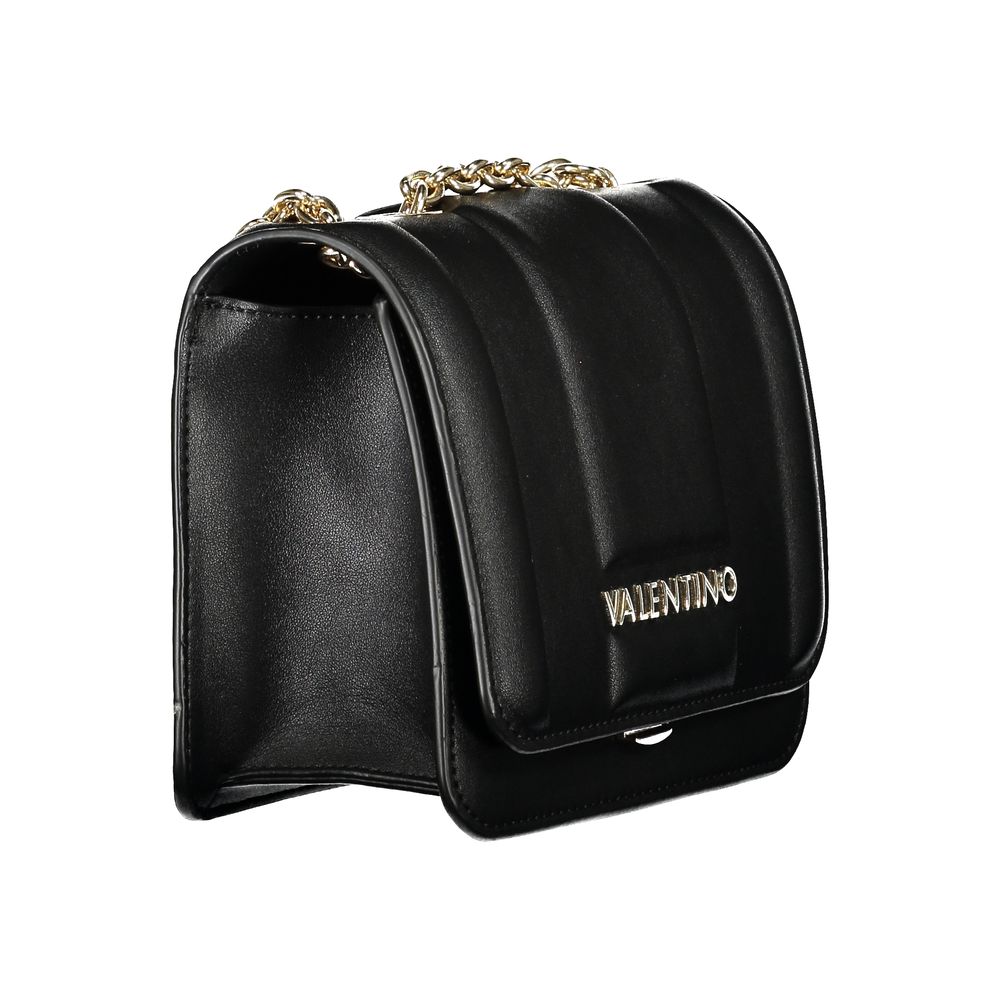 Mario Valentino Nero Polyurethane Women Shoulder Bag - Luxe Nova