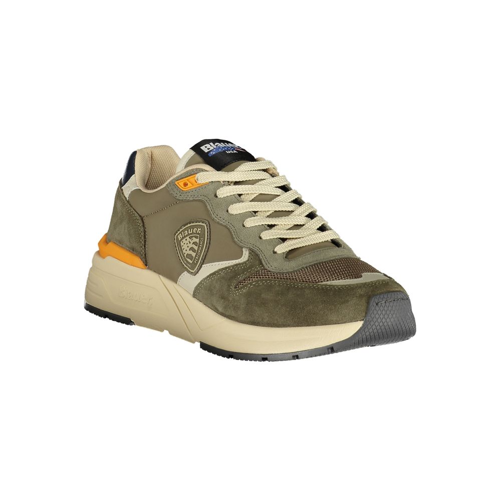 Blauer Verde Polyurethane Men Sneaker - Luxe Nova