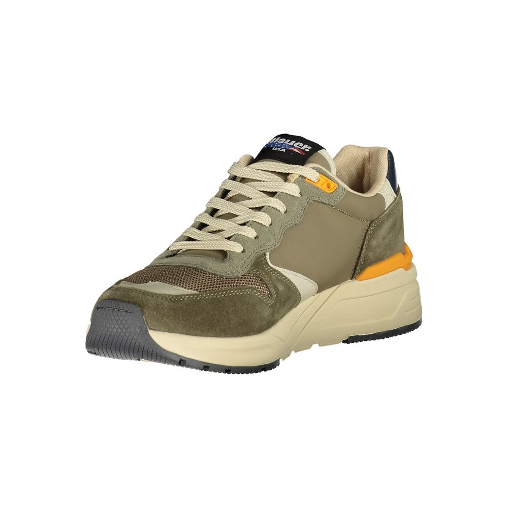 Blauer Verde Polyurethane Men Sneaker - Luxe Nova