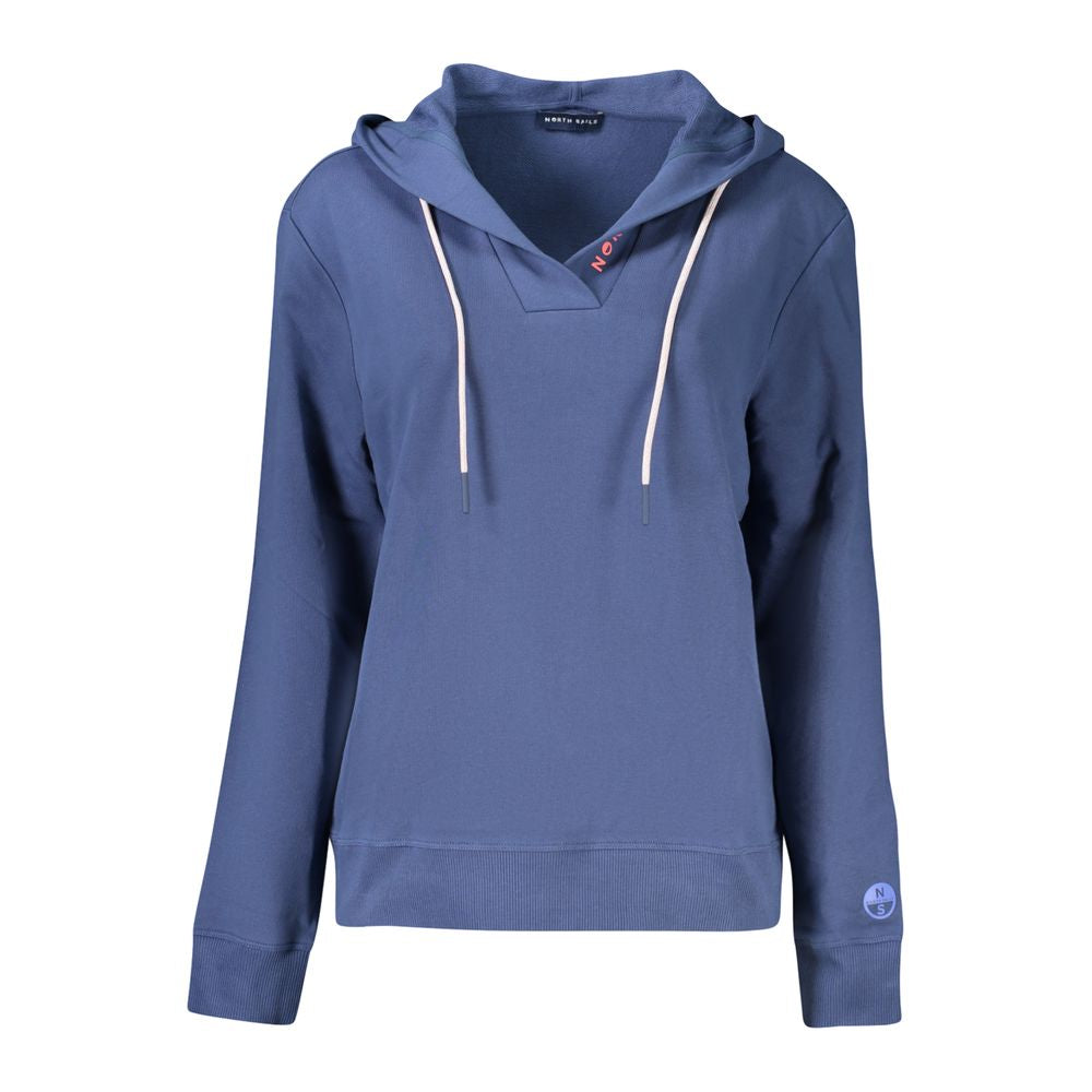North Sails Blue Cotton Women Sweatshirt - Luxe Nova