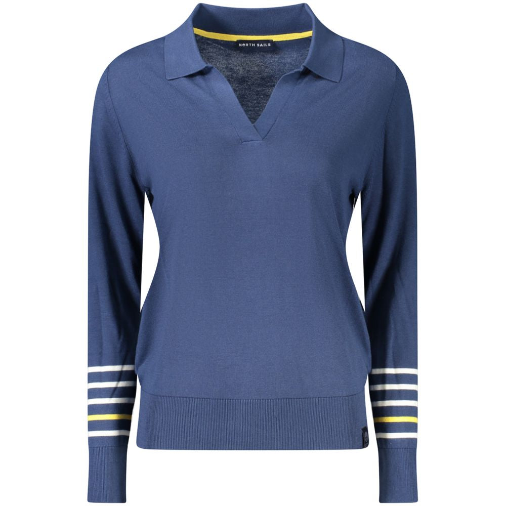 North Sails Blue Viscose Women Sweater - Luxe Nova