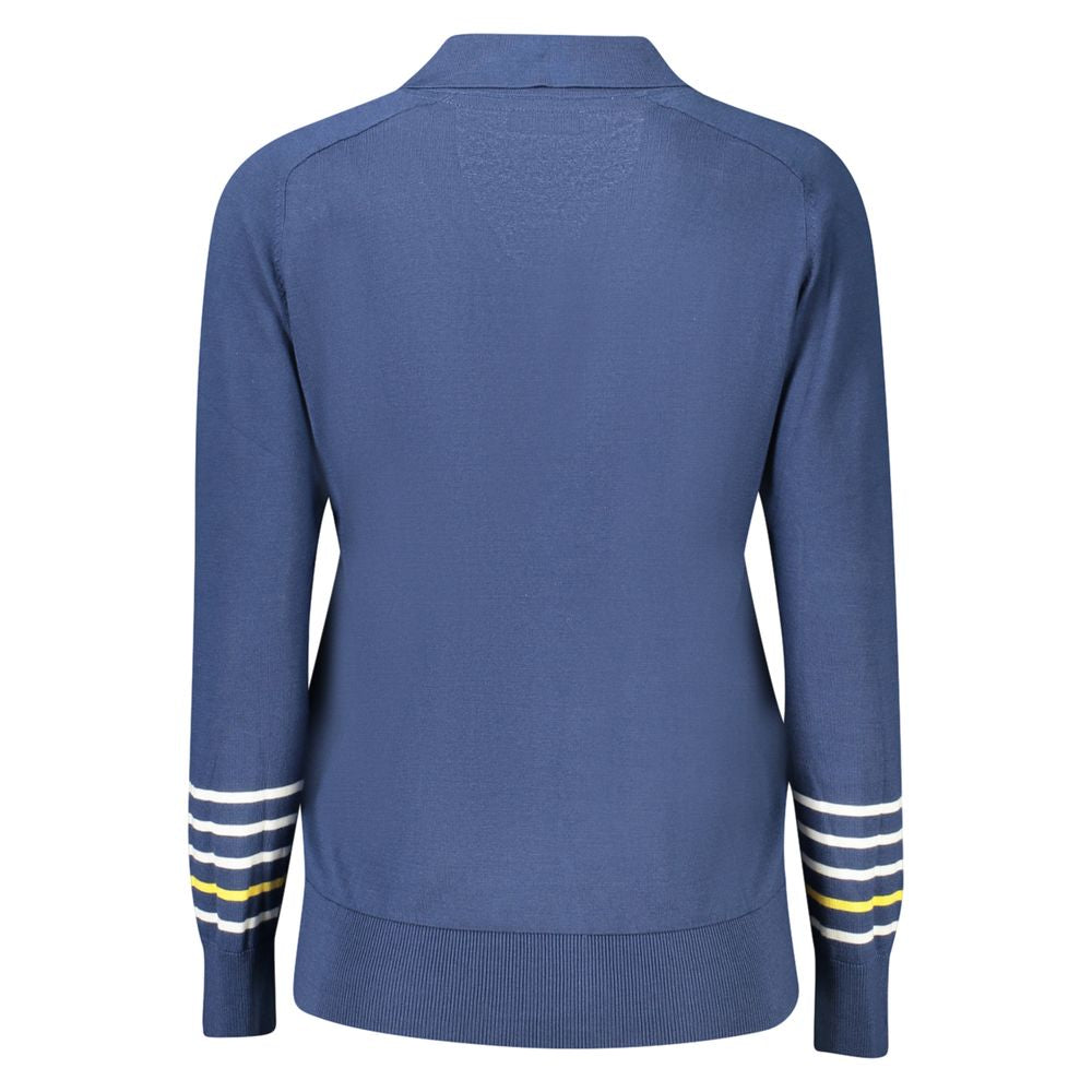 North Sails Blue Viscose Women Sweater - Luxe Nova
