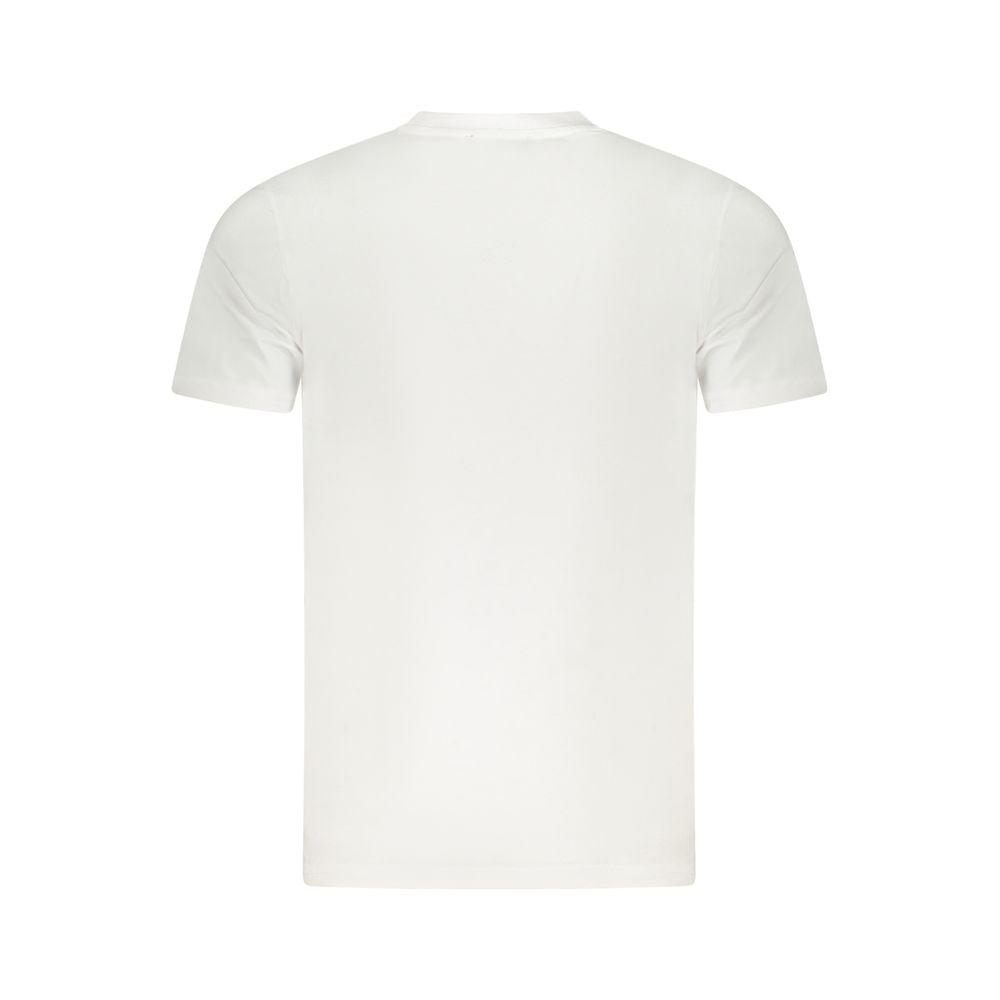 Cavalli Class Bianco Cotton Men T-Shirt - Luxe Nova