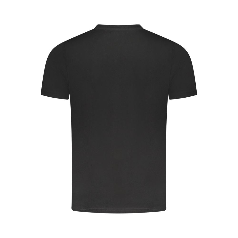 Cavalli Class Black Cotton Men T-Shirt - Luxe Nova