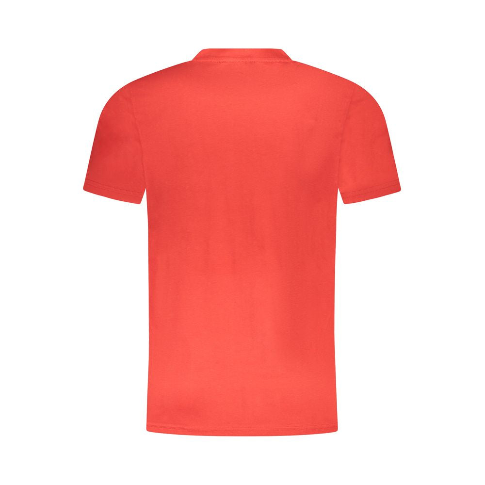 Cavalli Class Red Cotton Men's T-Shirt - Luxe Nova
