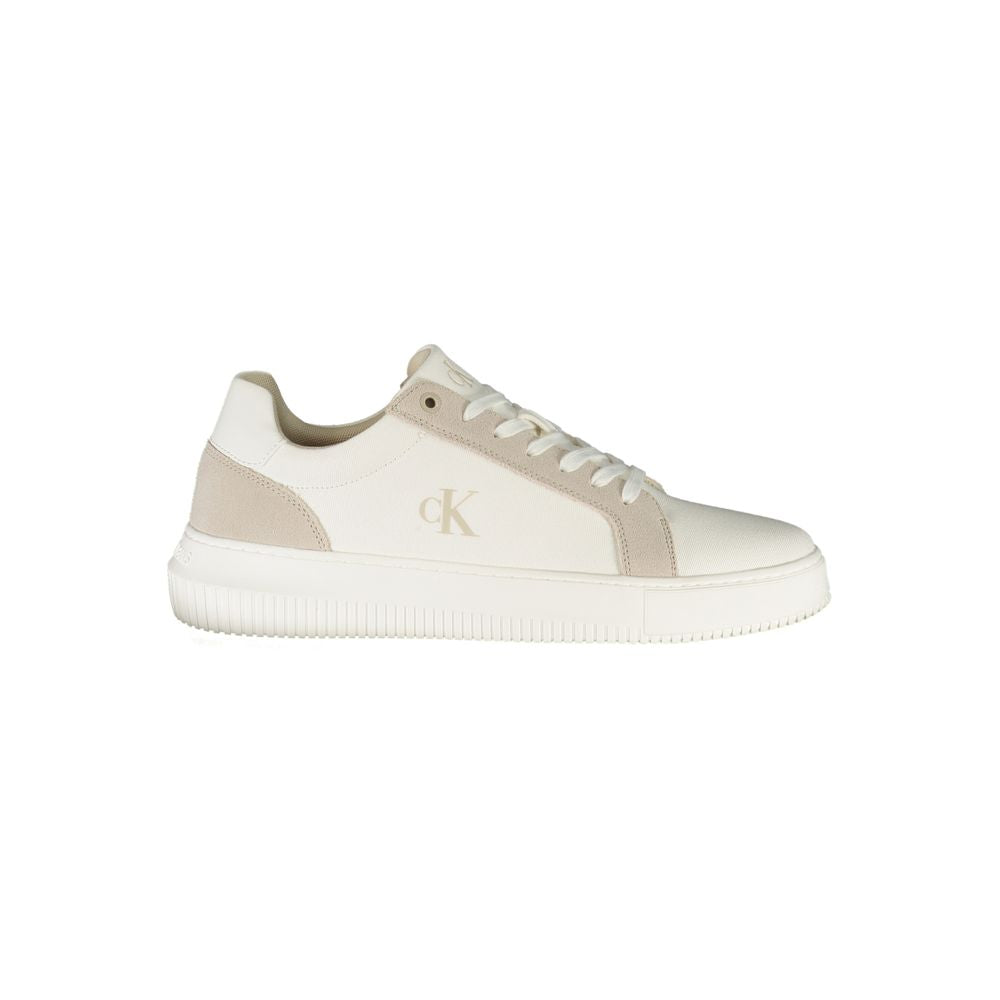 Calvin Klein White Polyurethane Men's Sneaker - Luxe Nova