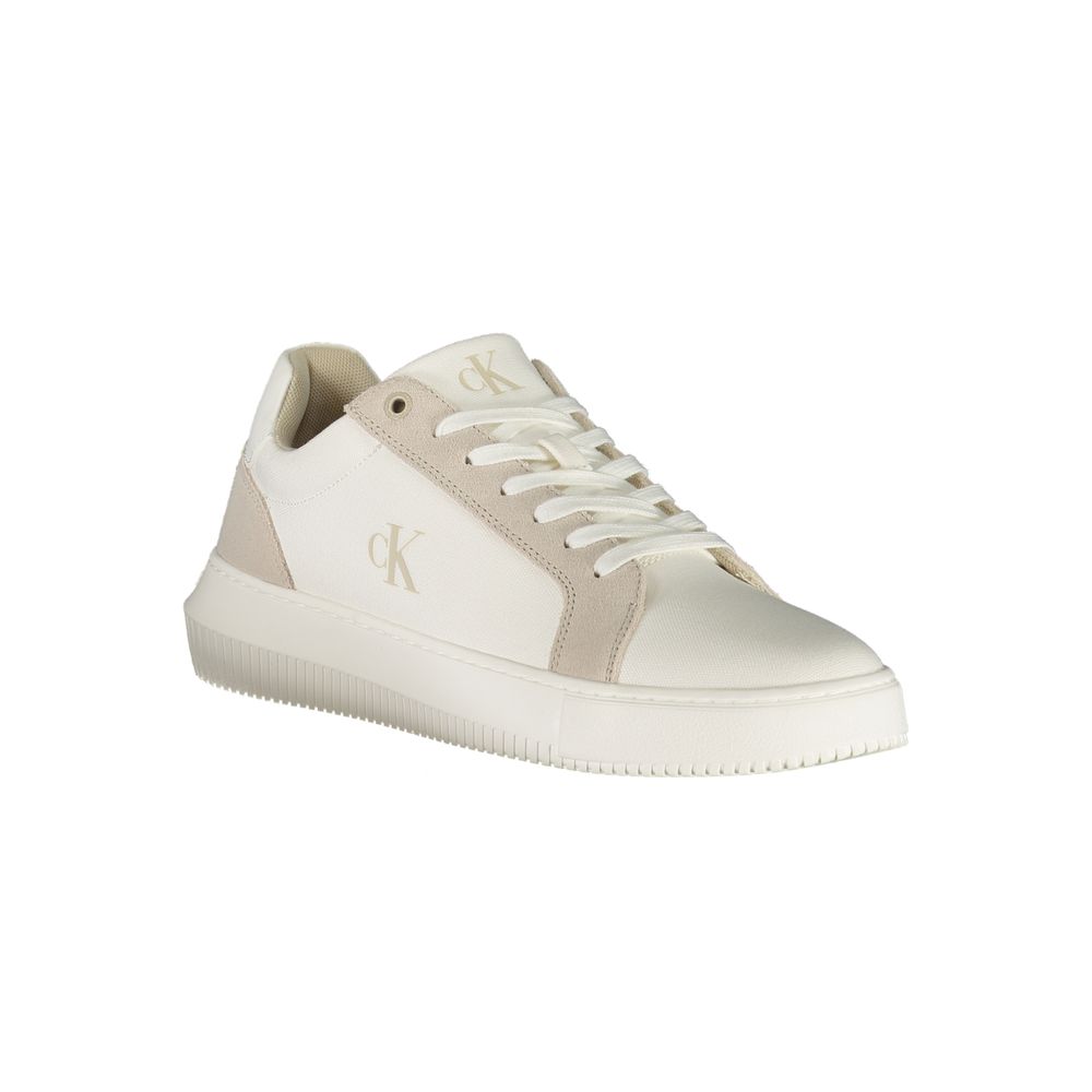 Calvin Klein White Polyurethane Men's Sneaker - Luxe Nova