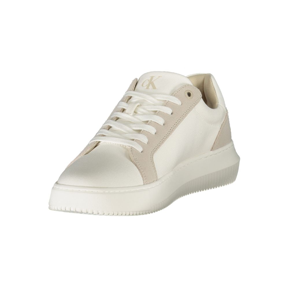 Calvin Klein White Polyurethane Men's Sneaker - Luxe Nova