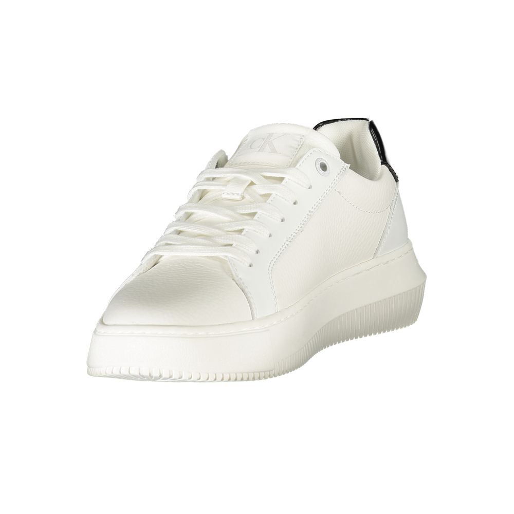 Calvin Klein Bianco Polyurethane Women Sneaker - Luxe Nova