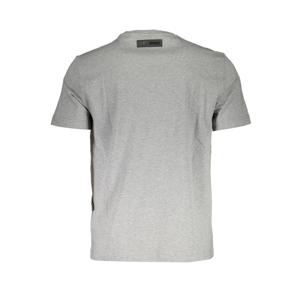 Plein Sport Grigio Cotton Men T-Shirt - Luxe Nova