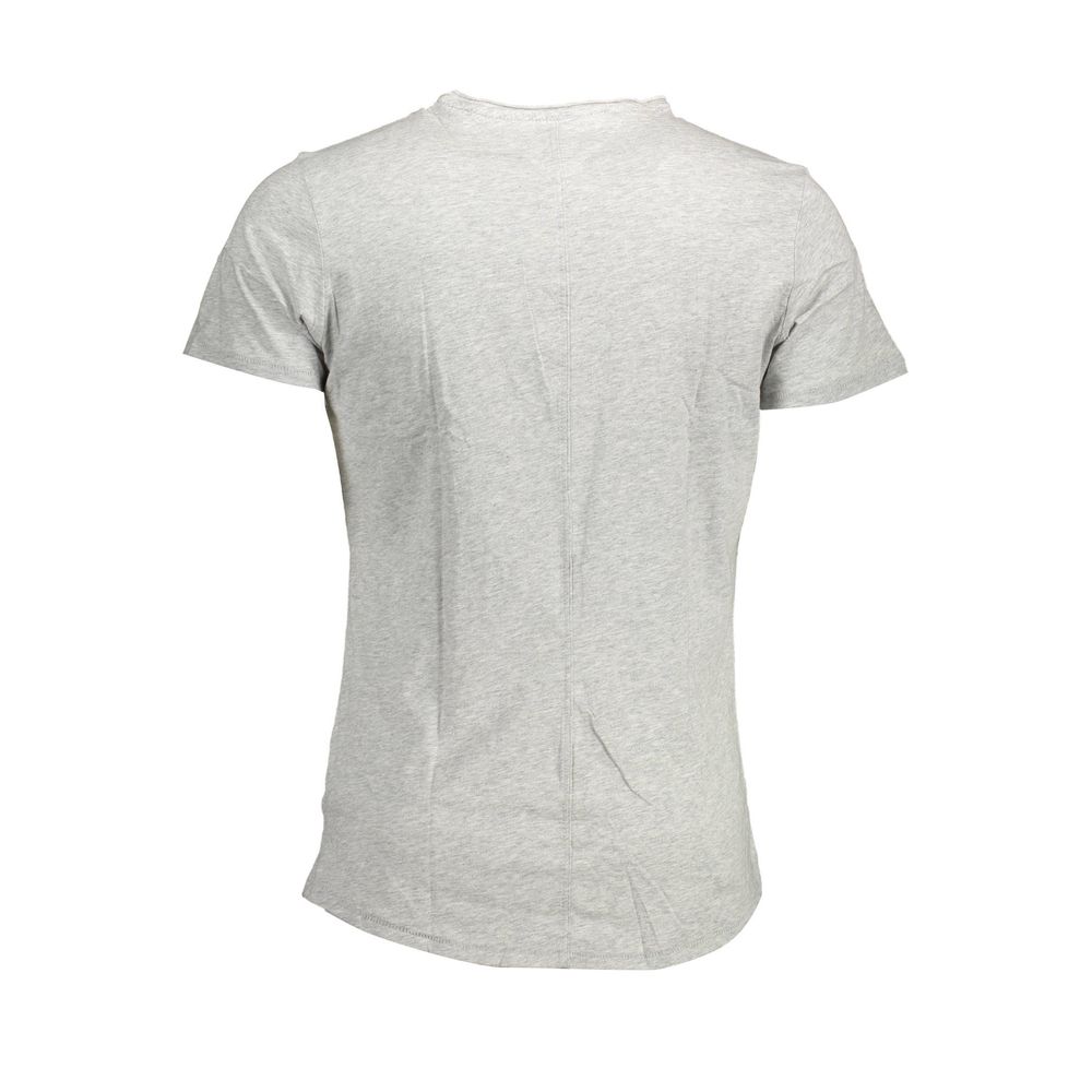 Tommy Hilfiger Grigio Cotton Male T-Shirt - Luxe Nova