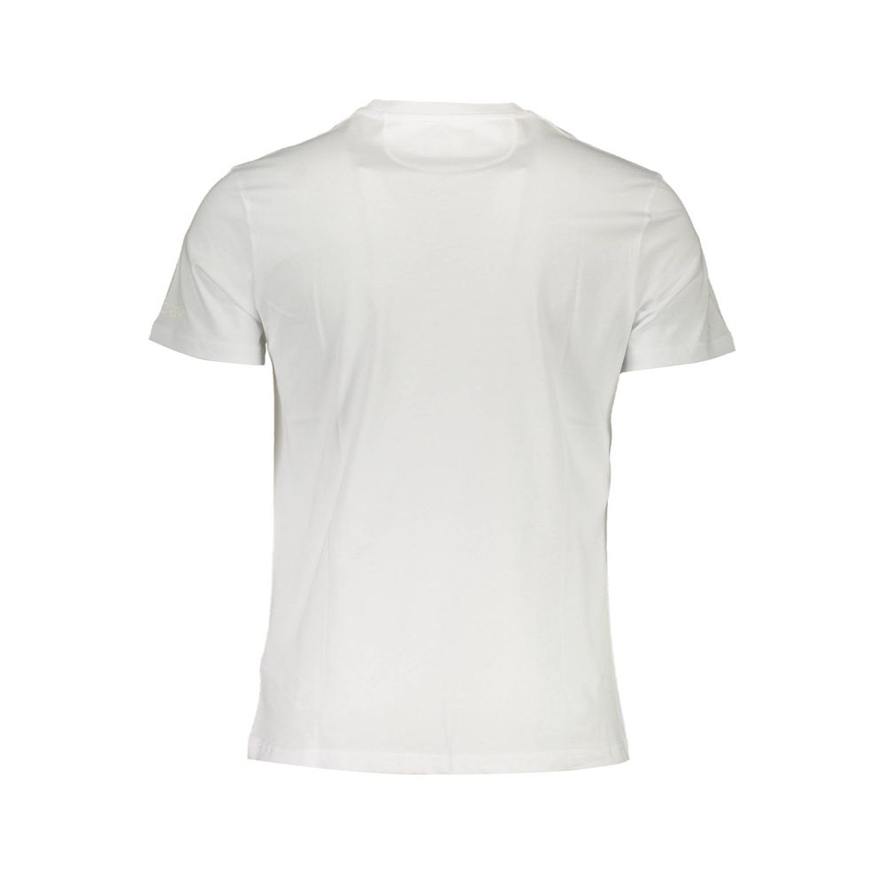 La Martina Bianco Cotton Men T-Shirt - Luxe Nova