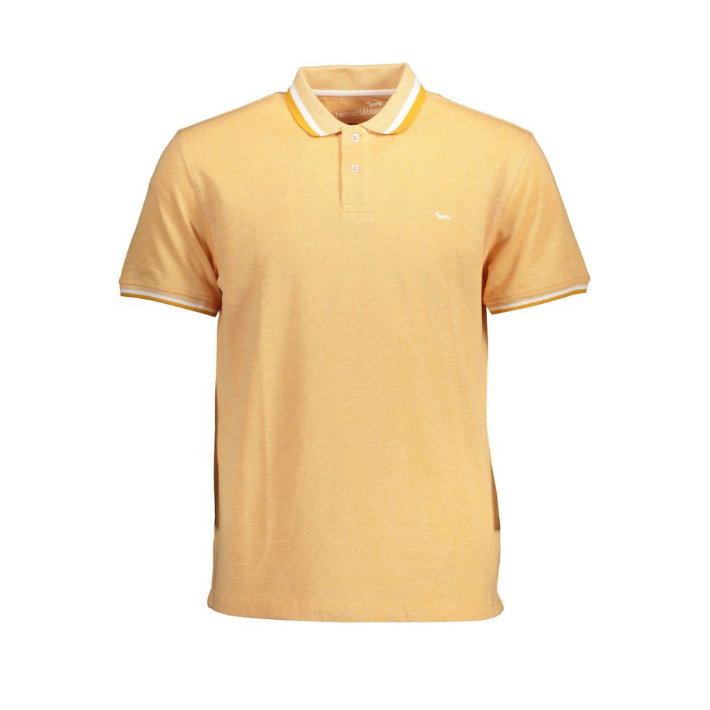 Harmont & Blaine Arancione Cotton Men Polo - Luxe Nova