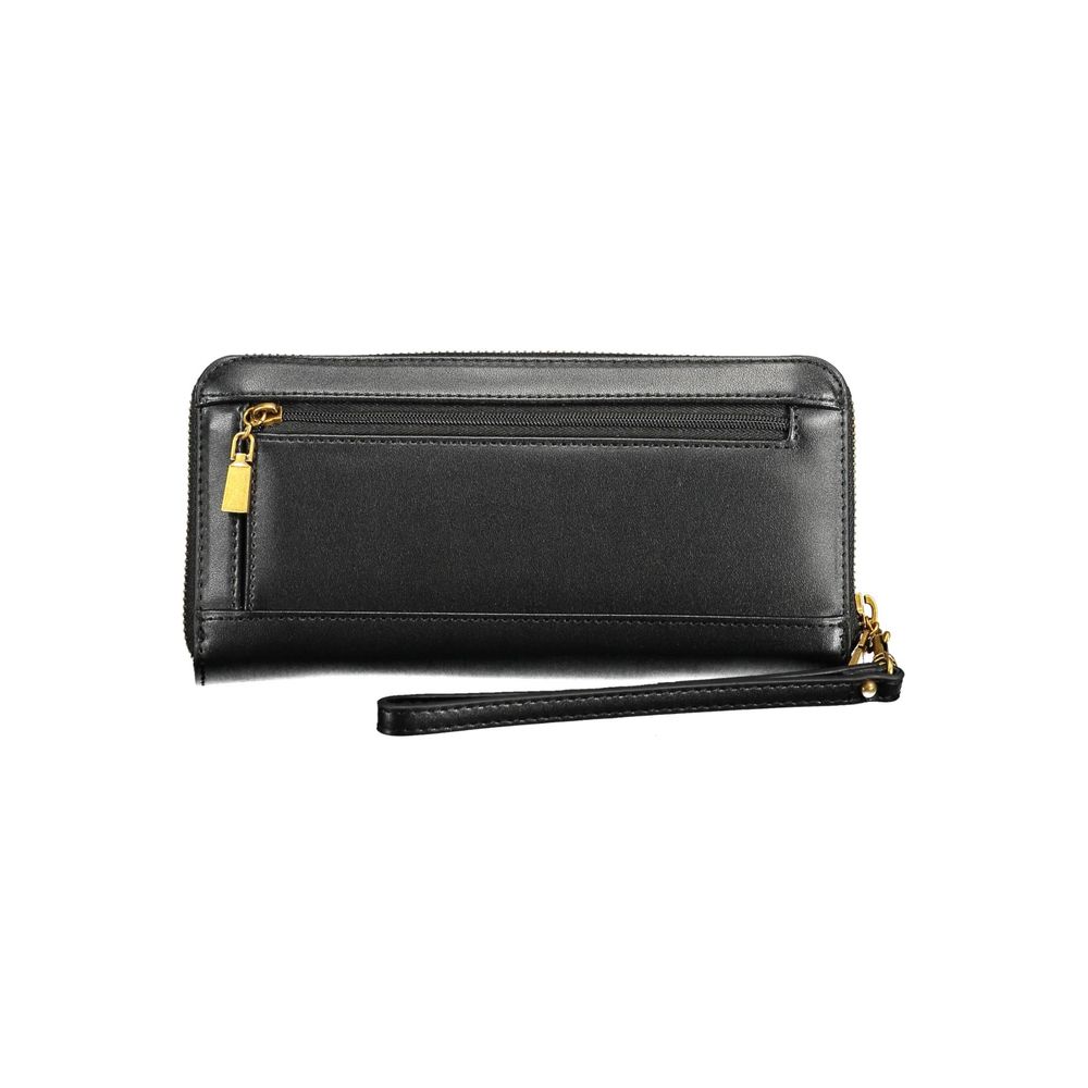 Guess Jeans Black Polyurethane Women Wallet - Luxe Nova