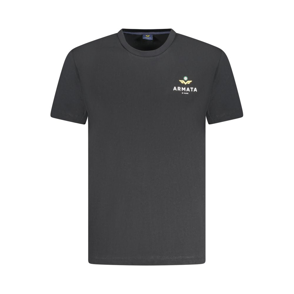 Armata Di Mare Black Cotton Men T-Shirt - Luxe Nova