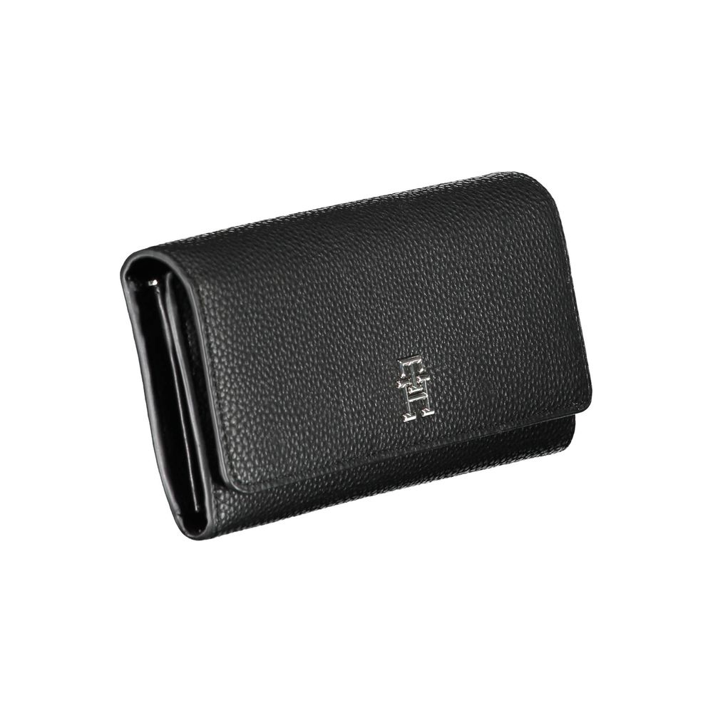 Tommy Hilfiger Black Polyurethane Women Wallet - Luxe Nova