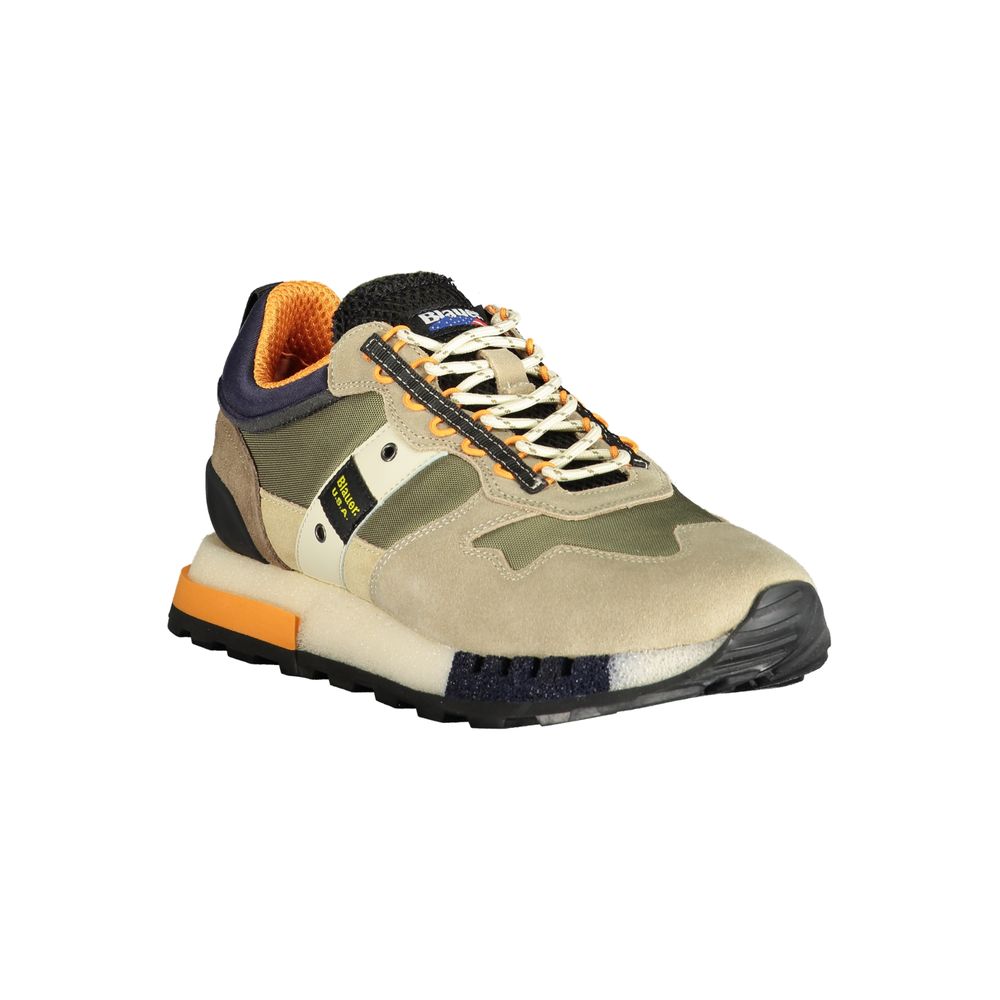 Blauer Verde Polyurethane Men Sneaker - Luxe Nova