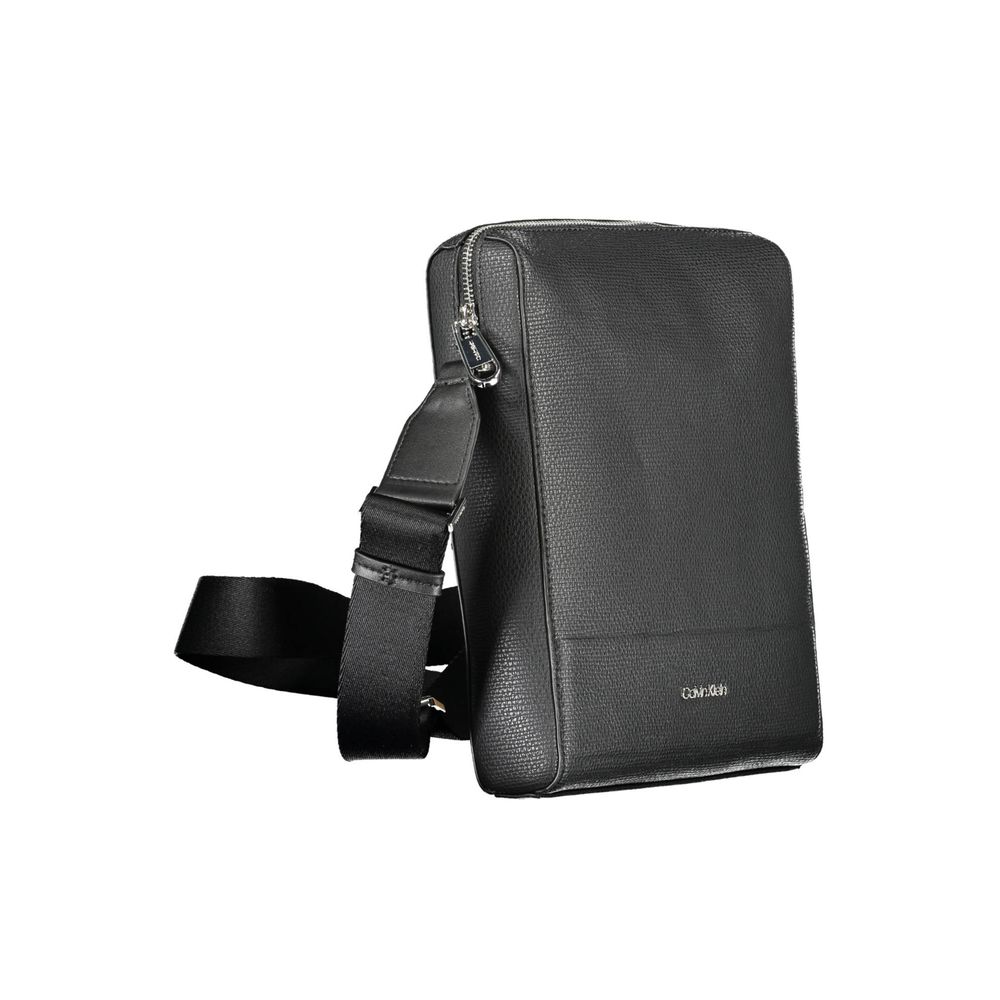Calvin Klein Black Polyurethane Men Shoulder Bag - Luxe Nova