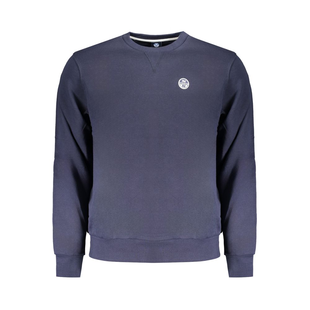 North Sails Blue Cotton Men Sweater - Luxe Nova