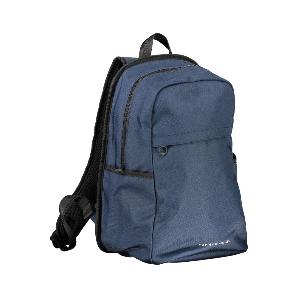 Tommy Hilfiger Blue Polyester Men Backpack - Luxe Nova