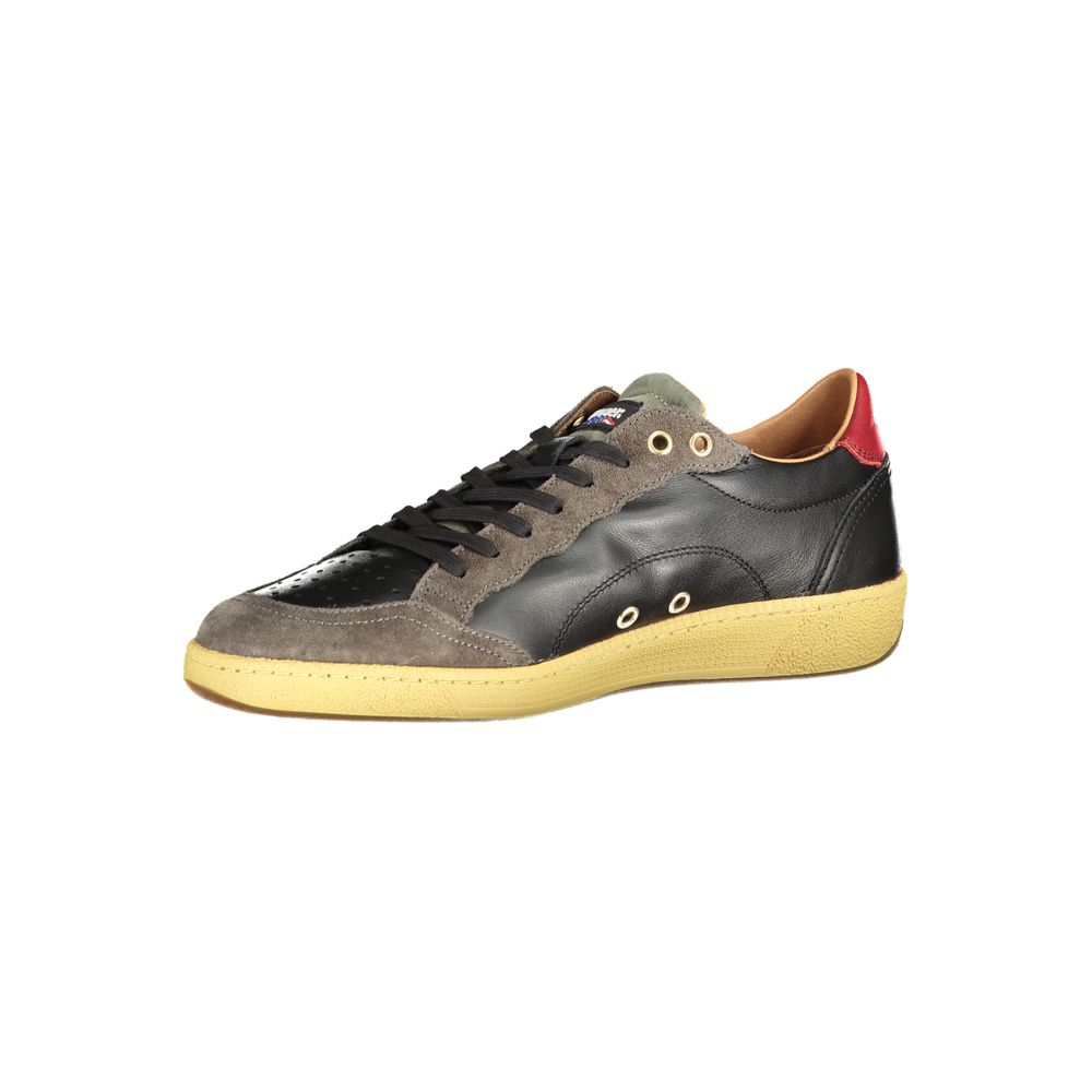 Blauer Black Leather Men Sneaker - Luxe Nova