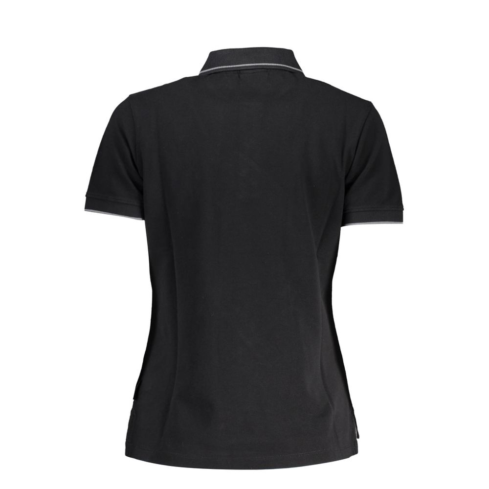 Napapijri Black Cotton Women Polo Shirt - Luxe Nova