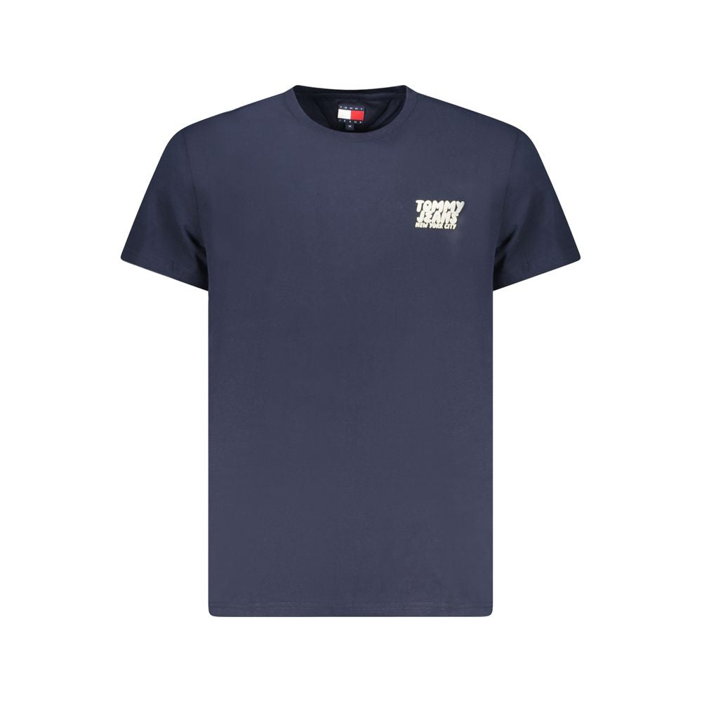 Tommy Hilfiger Blue Cotton Men T-Shirt - Luxe Nova