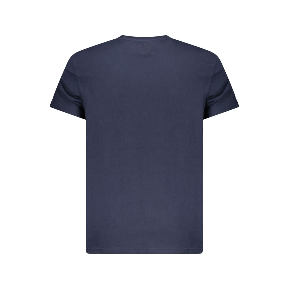 Tommy Hilfiger Blue Cotton Men T-Shirt - Luxe Nova