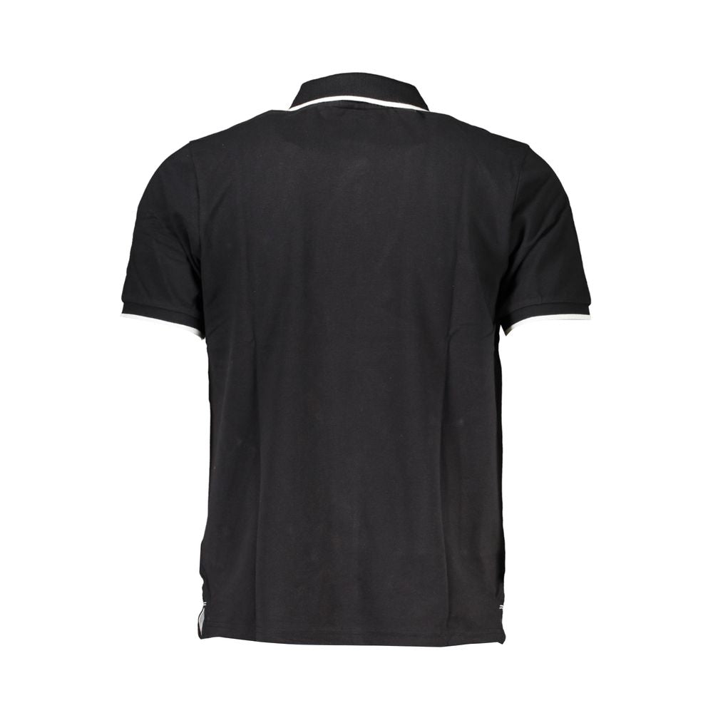 North Sails Black Cotton Men Polo Shirt - Luxe Nova