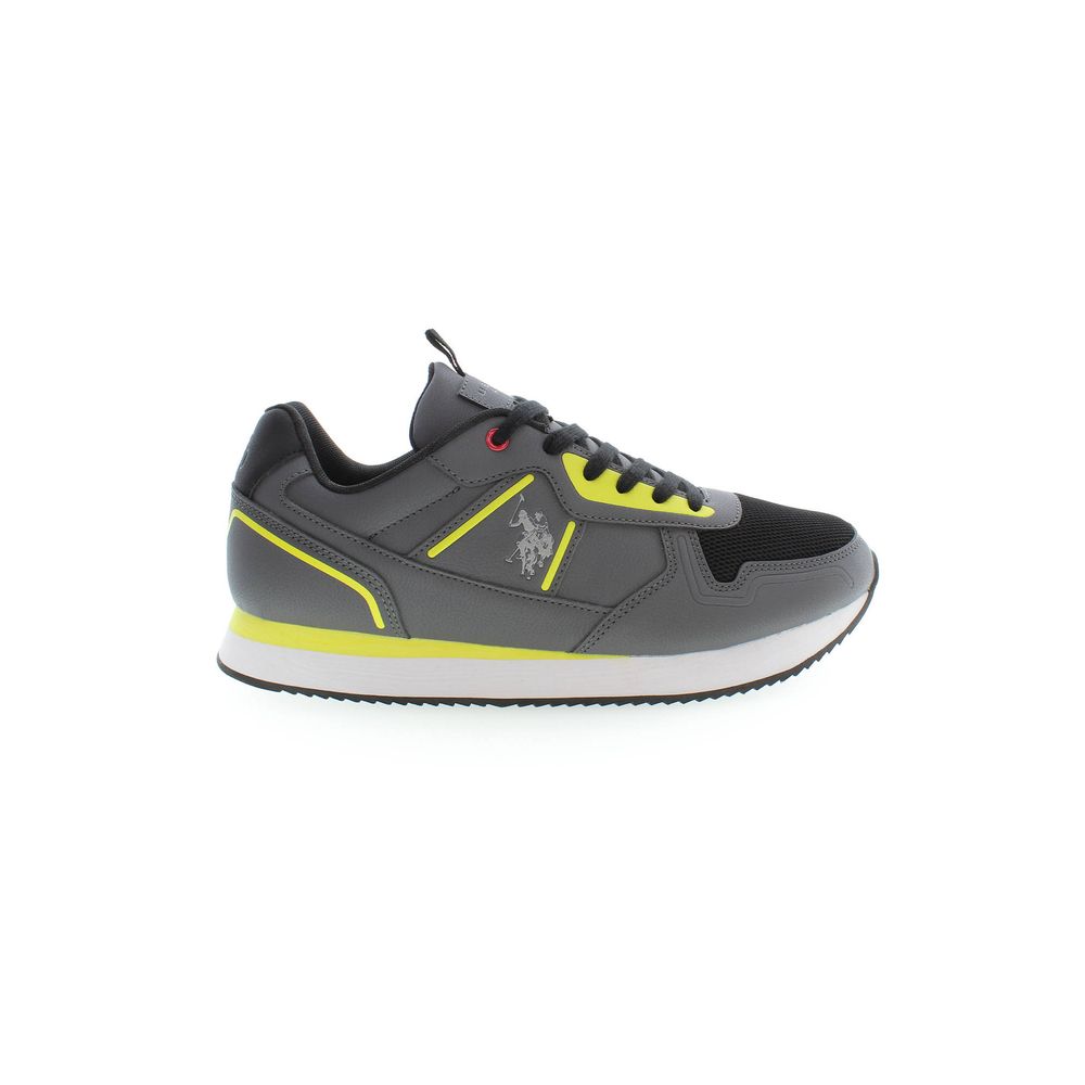 U.S. POLO ASSN. Gray Polyester Men Sneaker - Luxe Nova